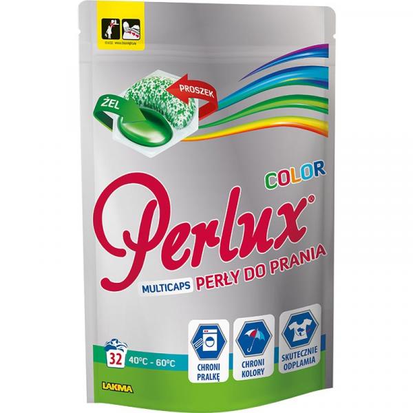 Perlux Multicaps kapsułki do prania tkanin 32 sztuki Kolor