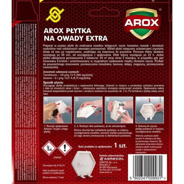 Arox płytka na owady