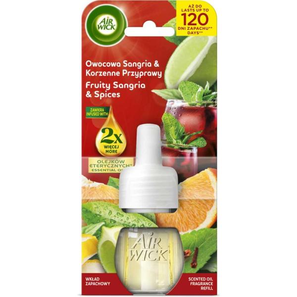 Air Wick elektryczny wkład 19ml Owocowa Sangria i Korzenne Przyprawy 