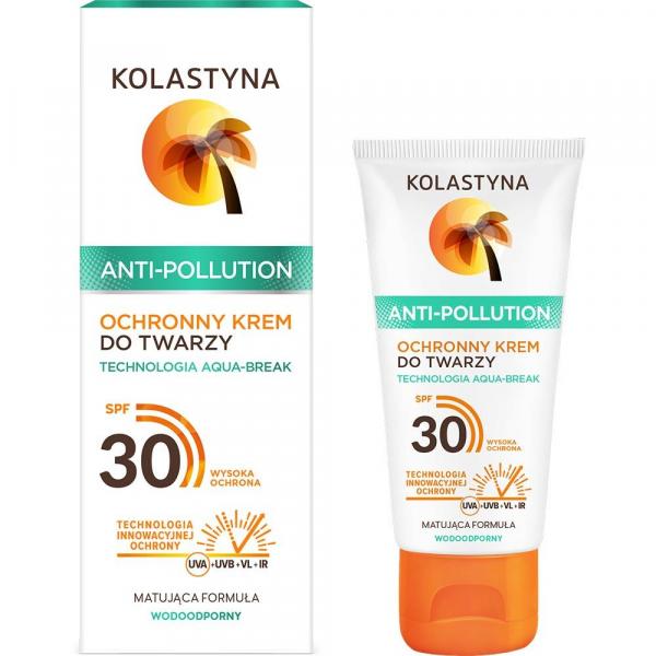 Kolastyna Opalanie Anti-Pollution ochronny krem do twarzy SPF30 50ml