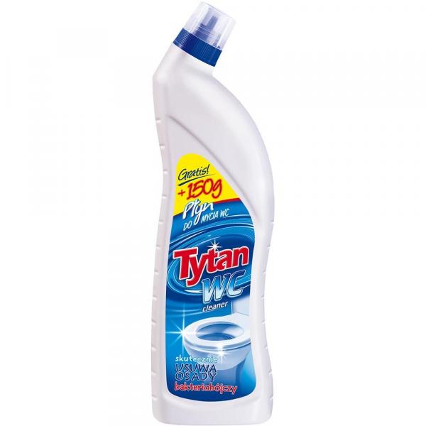 Tytan płyn do mycia WC 700+150ml Niebieski
