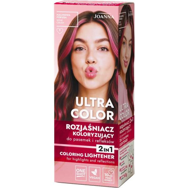 Joanna Ultra Color rozjaśniacz koloryzujący Malinowa Pokusa
