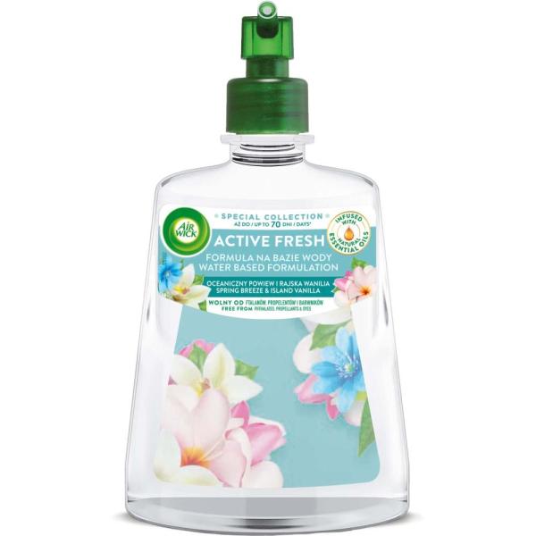 Air Wick Active Fresh automatyczny odświeżacz powietrza 228ml Oceaniczny Powiew i Rajska Wanilia 