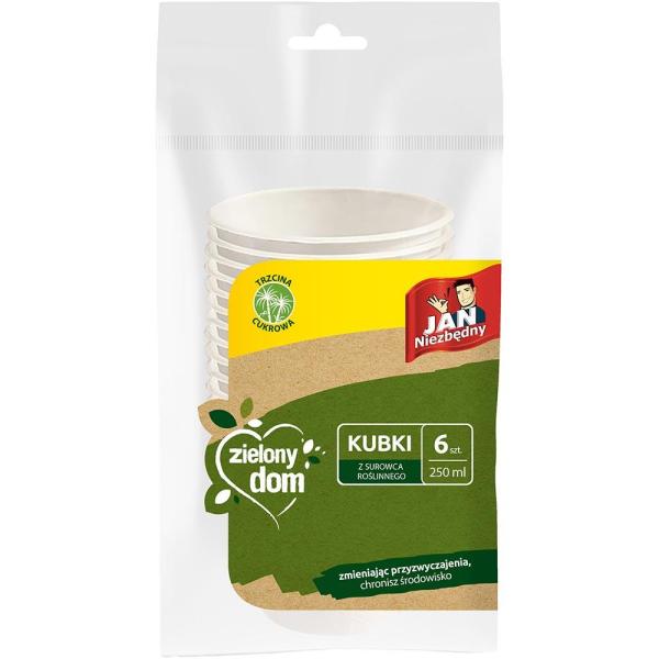 Jan Niezbędny Zielony Dom kubki 6szt. Trzcina Cukrowa