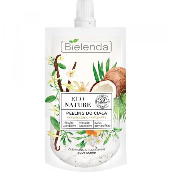 Bielenda Eco Nature peeling do ciała 100g Mleczko Waniliowe,Mleczko Kokosowe,Kwiat Pomarańczy