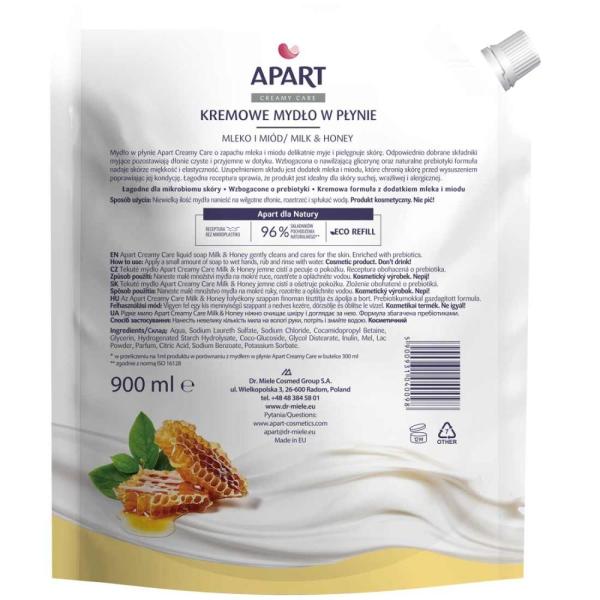 Apart mydło w płynie zapas 900ml Milk & Honey