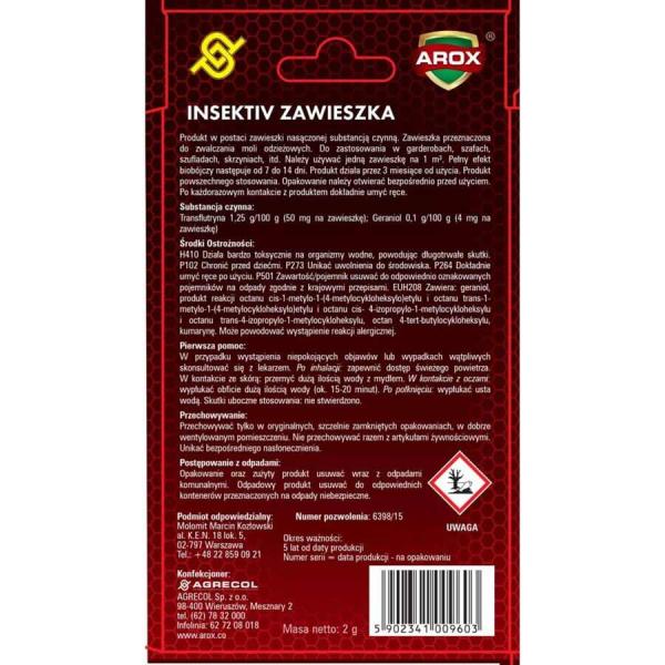 Arox zawieszka na mole lawendowa