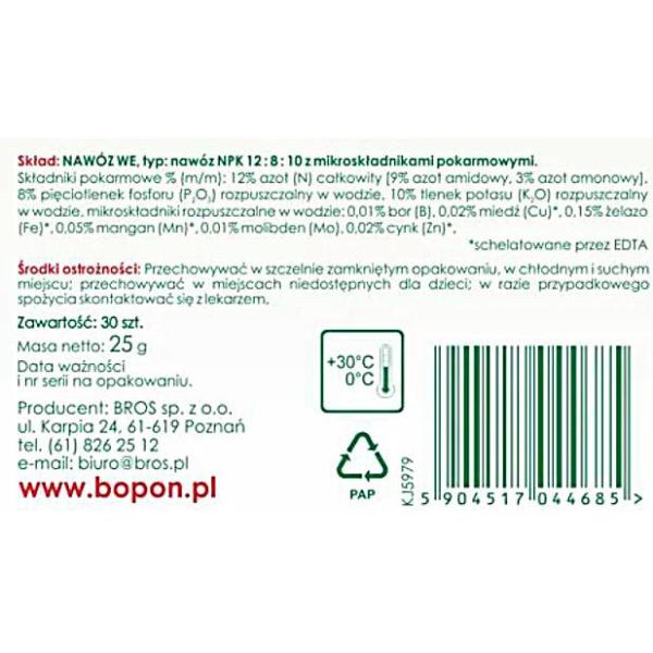 Biopon nawozowe pałeczki – rośliny balkonowe a’30