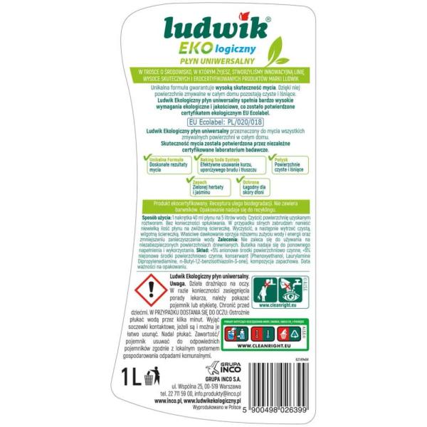 Ludwik płyn uniwersalny 1 l ekologiczny