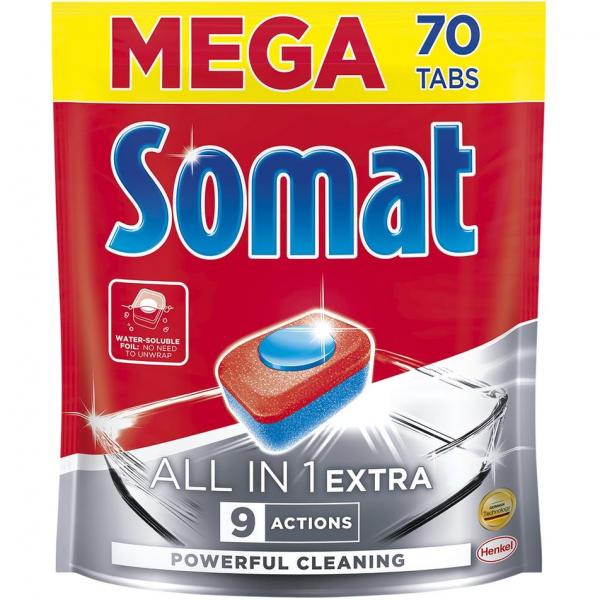 Somat All In One Extra kapsułki do zmywarek 70szt.
