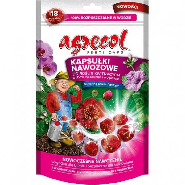 Agrecol kapsułki nawozowe do roślin kwitnących 18 sztuk
