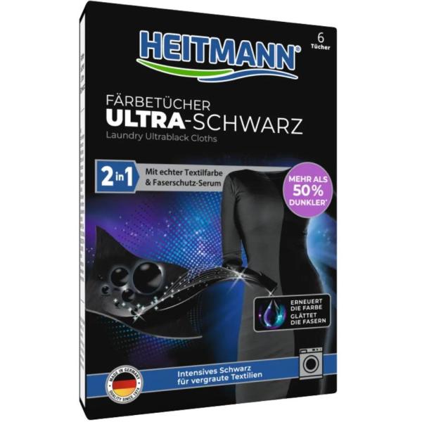 Heitmann chusteczki przywracające czerń 2w1 6 sztuk