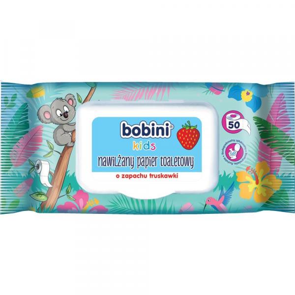 Bobini papier toaletowy dla dzieci 50 sztuk nawilżany
