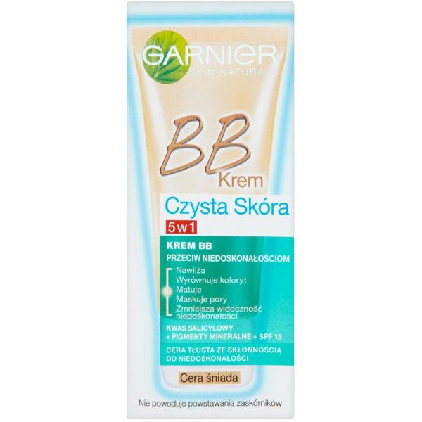Garnier Czysta skóra Krem BB 5w1 cera śniada 50ml
