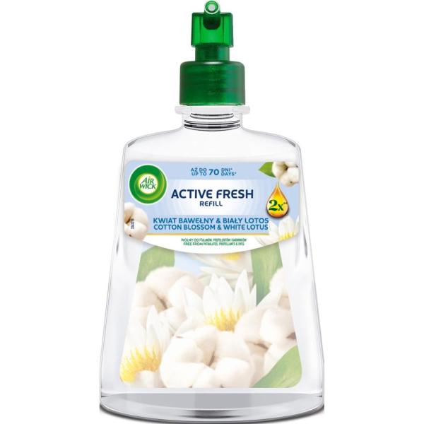 Air Wick Active Fresh wkład 228ml Cotton Blossom & White Lotus