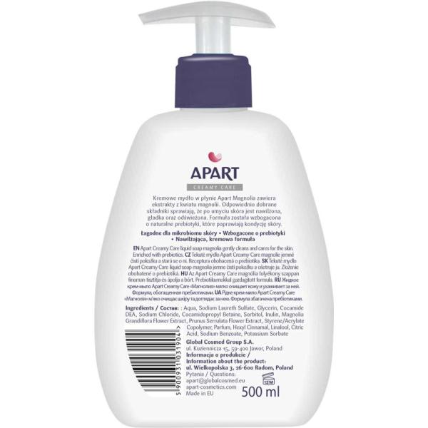 Apart Creamy Care mydło w płynie 500ml Magnolia dozownik