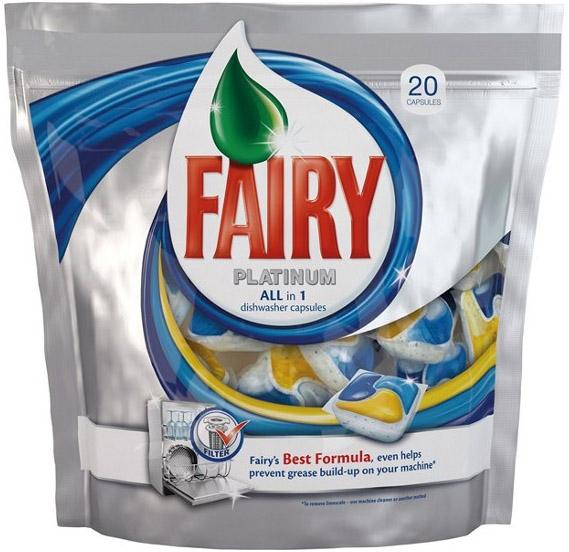 Fairy kapsułki do zmywarek 20szt platinum