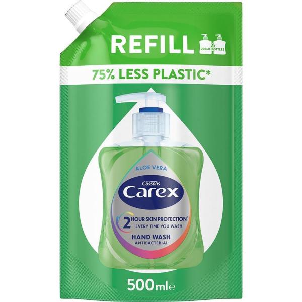 Carex mydło antybakteryjne zapas 500ml Aloe Vera