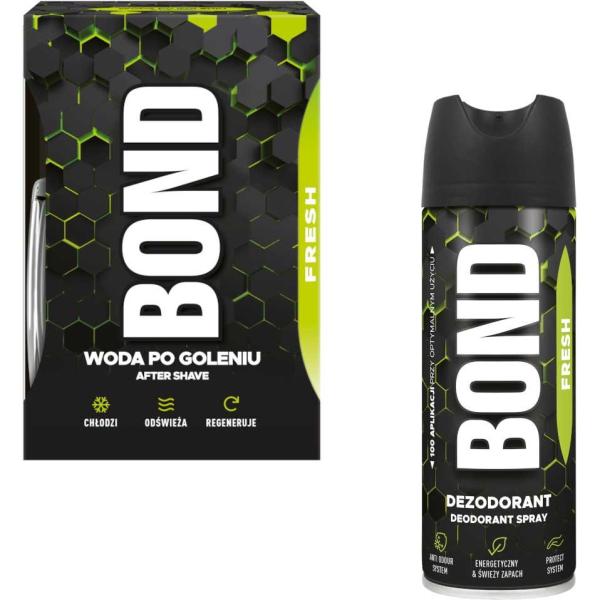 Bond zestaw 2-elementowy Fresh (dezodorant 150ml + woda po goleniu 100ml) 